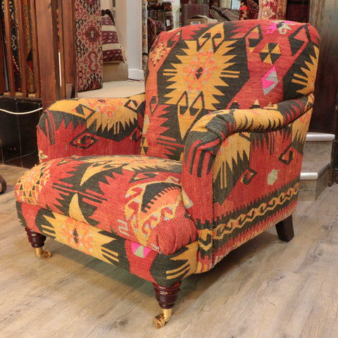 Handmade Turkish kilim Howard Chair - 30924321