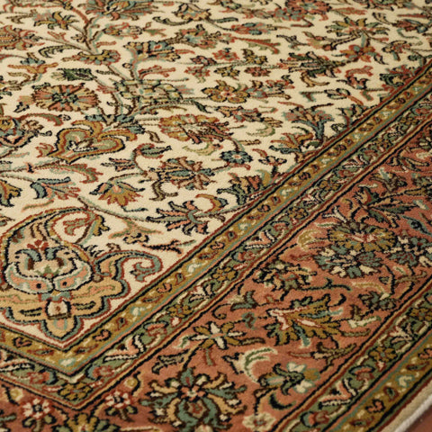 Handmade fine Kashmir silk rug - 30924515