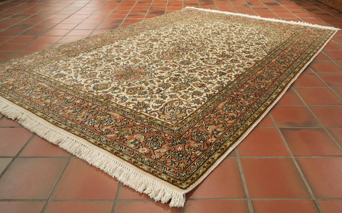 Handmade fine Kashmir silk rug - 30924515