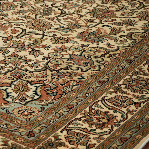 Handmade fine Kashmir silk rug - 30924517