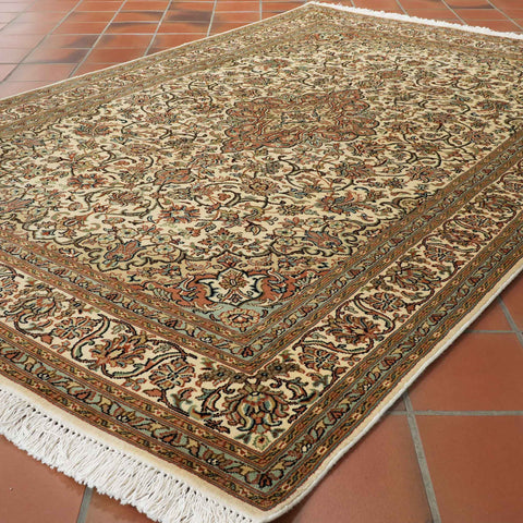 Handmade fine Kashmir silk rug - 30924517