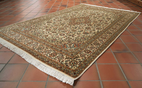 Handmade fine Kashmir silk rug - 30924517