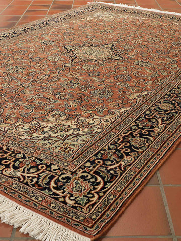 Handmade fine Kashmir silk rug - 30924520