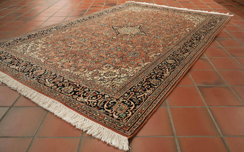 Handmade fine Kashmir silk rug - 30924520