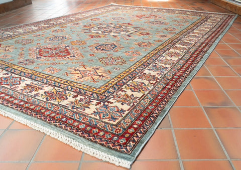 Handmade fine Afghan Kazak carpet - 309585