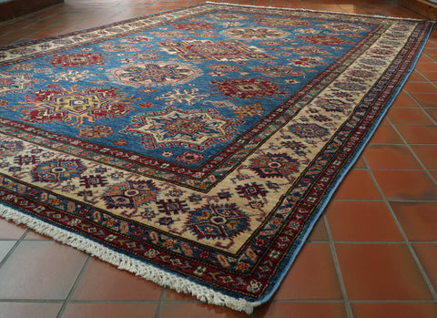 Handmade fine Afghan Kazak carpet - 30924657