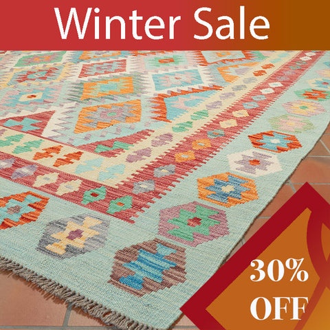 Handmade large Afghan Kilim - WS309664