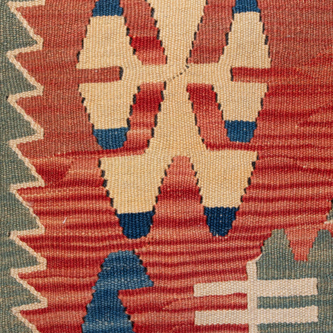 Large Handmade Turkish kilim cushion - 309673-AA