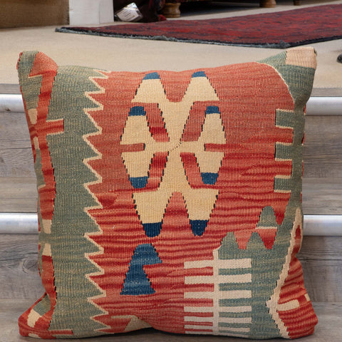 Large Handmade Turkish kilim cushion - 309673-AA