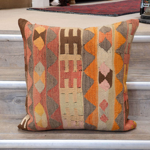 Large Handmade Turkish kilim cushion - 309673-Y