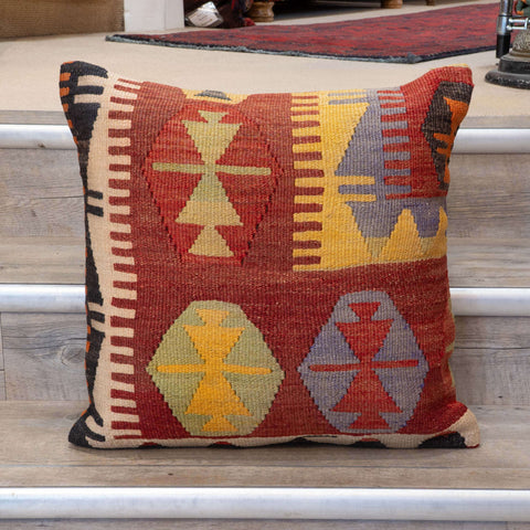 Large Handmade Turkish kilim cushion - 309673-Z