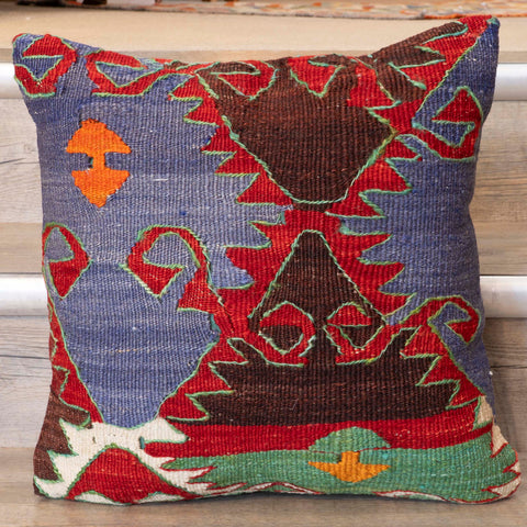 Small Handmade Turkish kilim cushion -309674-DC
