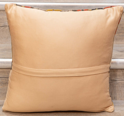 Small Handmade Turkish kilim cushion - 309674-AA