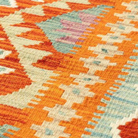 Handmade Afghan Kilim runner - 309737