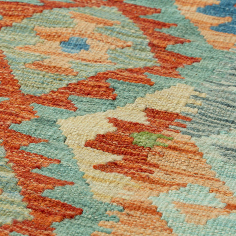 Handmade Afghan Kilim long runner - 309738