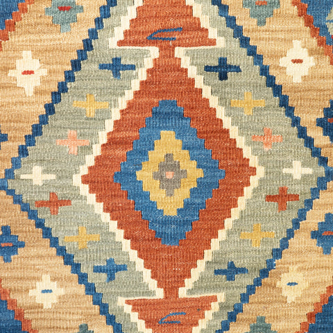 Turkish kilim covered Bench Stool - 309809