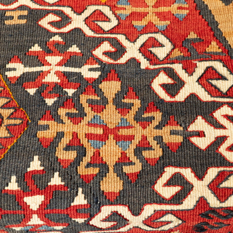 Medium Turkish kilim covered stool - 309810