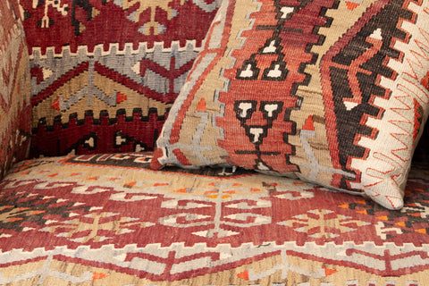 Handmade Turkish kilim Chesterfield Chair - 309812