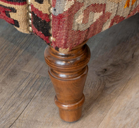 Handmade Turkish kilim Chesterfield Chair - 309812