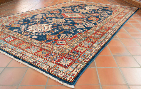 Handmade fine Afghan Kazak rug - 309838