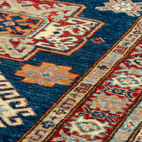 Handmade fine Afghan Kazak runner - 309839