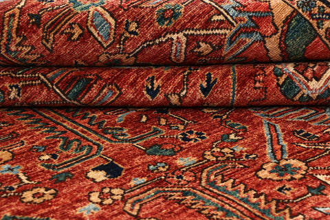 Handmade Afghan Choeb Rang Square - ENR309933