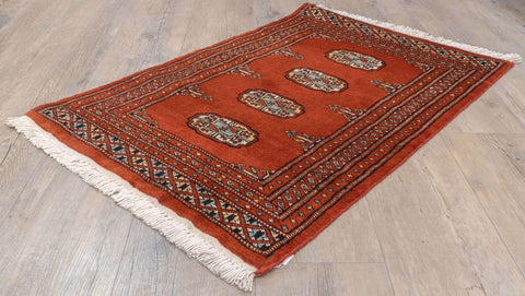 Handmade Pakistan Bokhara rug - 309966