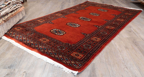 Handmade Pakistan Bokhara rug - 309988