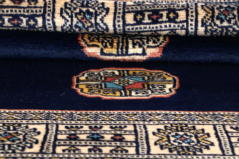 Handmade Luxury Bokhara Rug - ENR309993