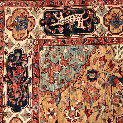 Handmade Afghan Choeb Rang carpet - ENR309997