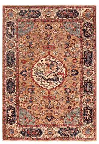 Handmade Afghan Choeb Rang carpet - ENR309997