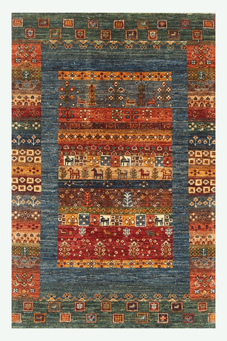 Handmade Afghan Loribaft rug - ENR310026