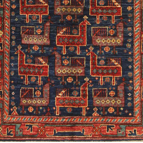 Handmade Afghan Aryana rug - ENR310053