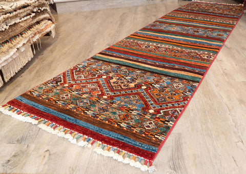 Handmade Afghan Kharjeen medium runner - 310076