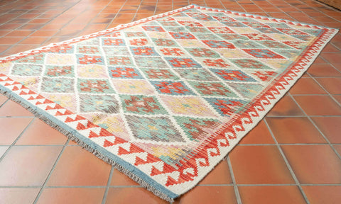 Handmade Afghan Kilim - 310181