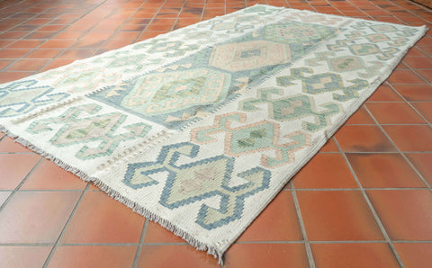 Handmade washed Afghan Kilim - 310182