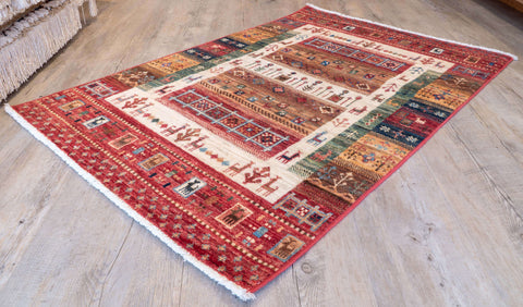 Handmade Afghan Loribaft rug - 310484