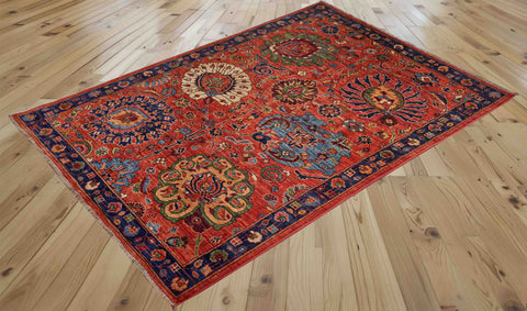 Handmade Afghan Choeb Rang rug - 310542