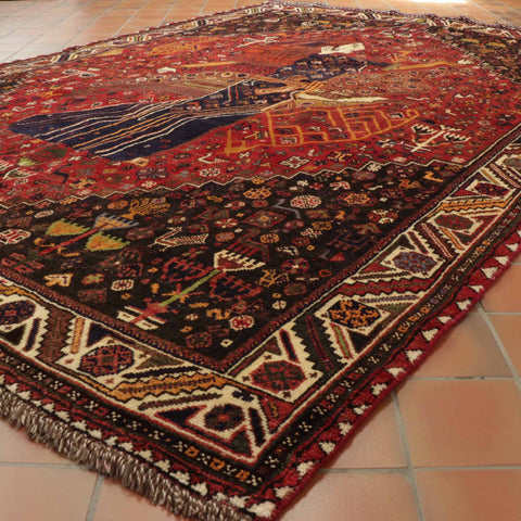 Handmade Persian Qashqai carpet - TR309003