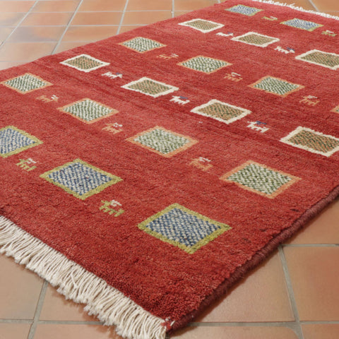 Handmade Persian Gabbeh rug - TR309009