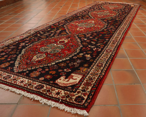 Handmade Oriental Qashqai wide runner - 262454