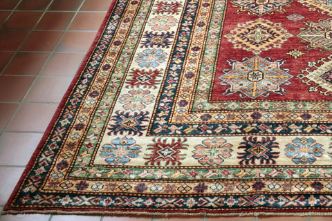 Fine handmade Afghan Kazak carpet - 28425953