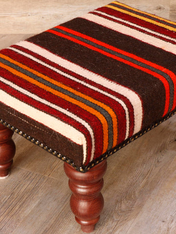 Small Turkish kilim stool - 30624816