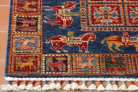 Handmade fine Afghan Samarkand runner - 30724076