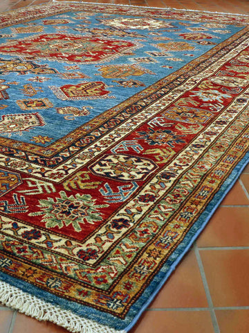 Fine handmade Afghan Kazak carpet - 30724435