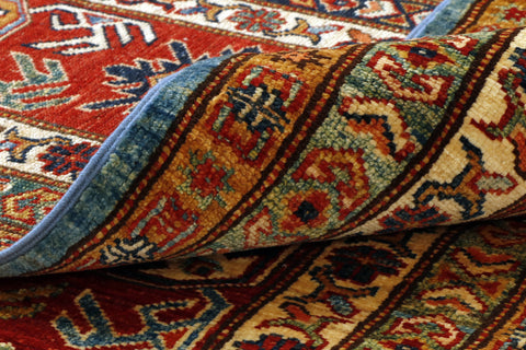 Fine handmade Afghan Kazak carpet - 30724435