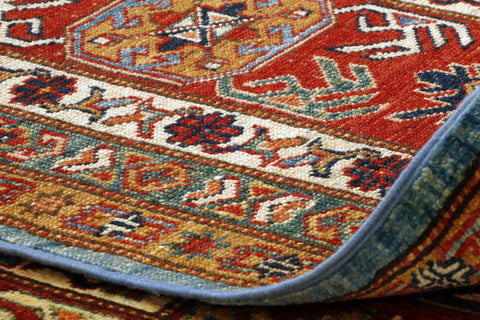 Fine handmade Afghan Kazak carpet - 30724435