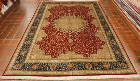 Extra fine handmade Persian Qum carpet - 30724656