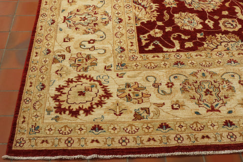 Fine handmade Afghan Ziegler square carpet - 30724658