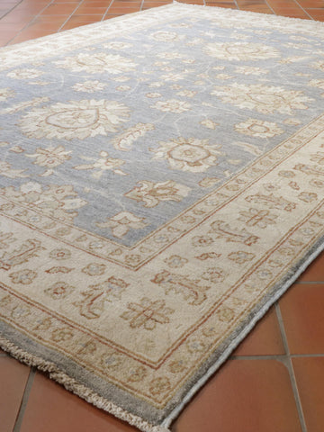 Handmade blue Afghan Ziegler rug - 30824072